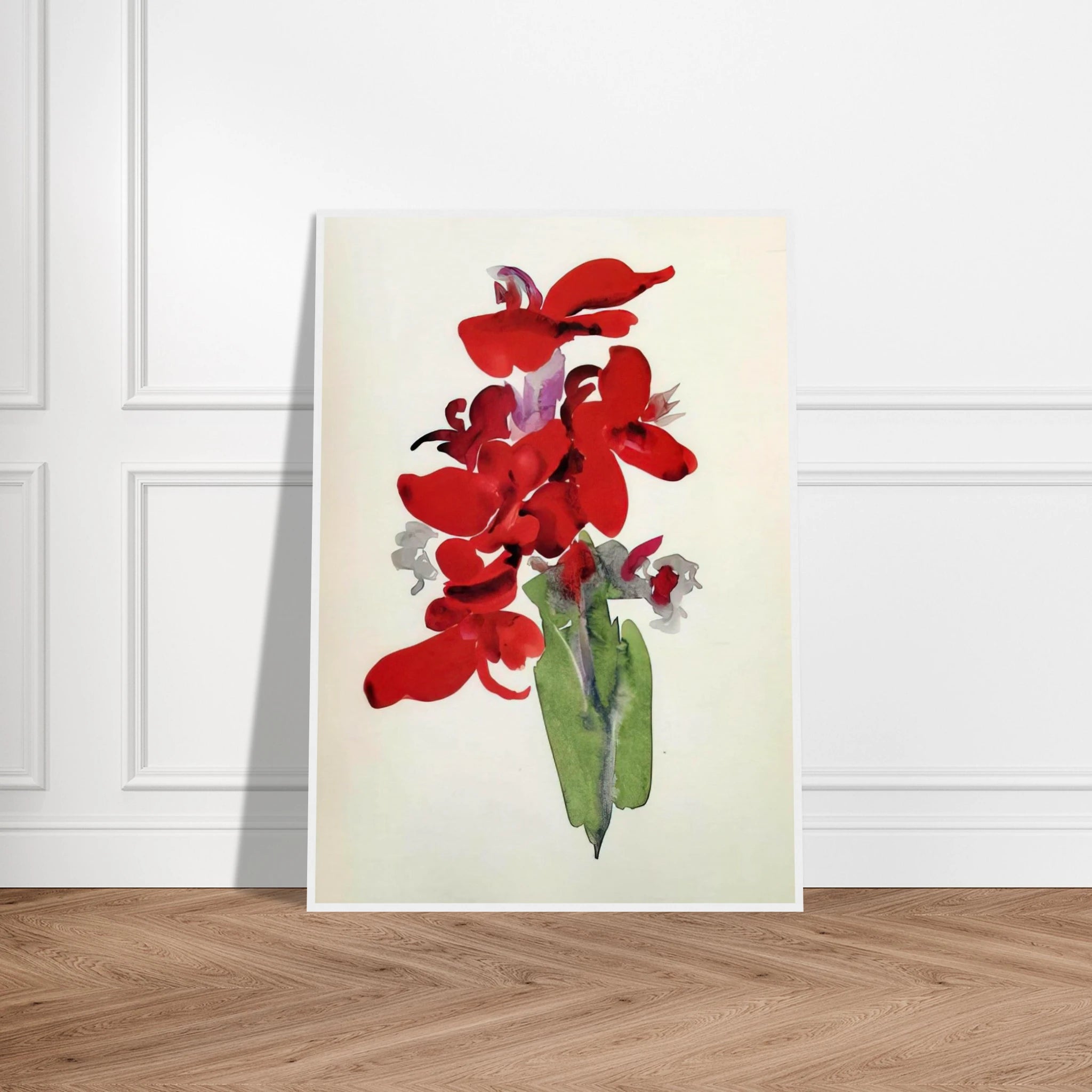 Red Canna Framed Poster | Georgia O'Keeffe Framed Prints Wall Art | Georgia O Keeffe Prints
