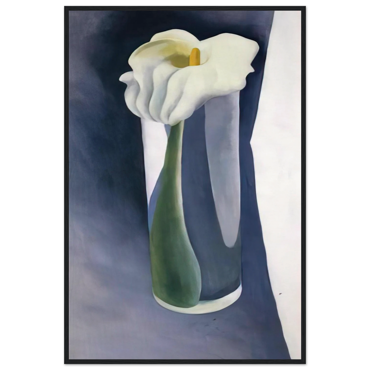 Calla Lily in Tall Glass Framed Poster | Georgia O'Keeffe Framed Prints Wall Art | Georgia O Keeffe Prints