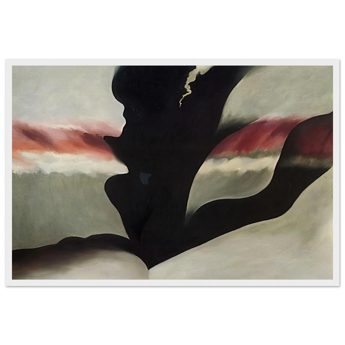 Black Place Green Framed Poster | Georgia O'Keeffe Framed Prints Wall Art | Georgia O Keeffe Prints