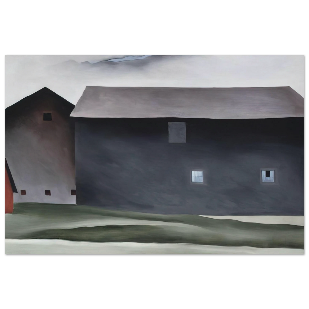 Lake George Barns Poster | Georgia O'Keeffe Poster | Georgia O Keeffe Prints