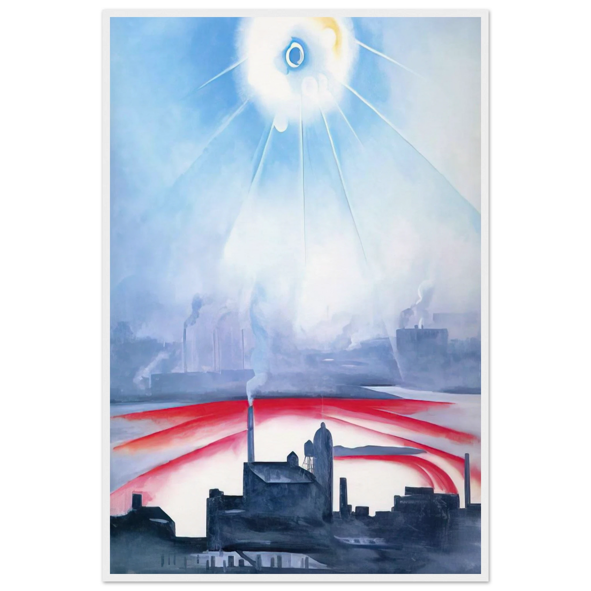 East River No 1 Framed Poster | Georgia O'Keeffe Framed Prints Wall Art | Georgia O Keeffe Prints