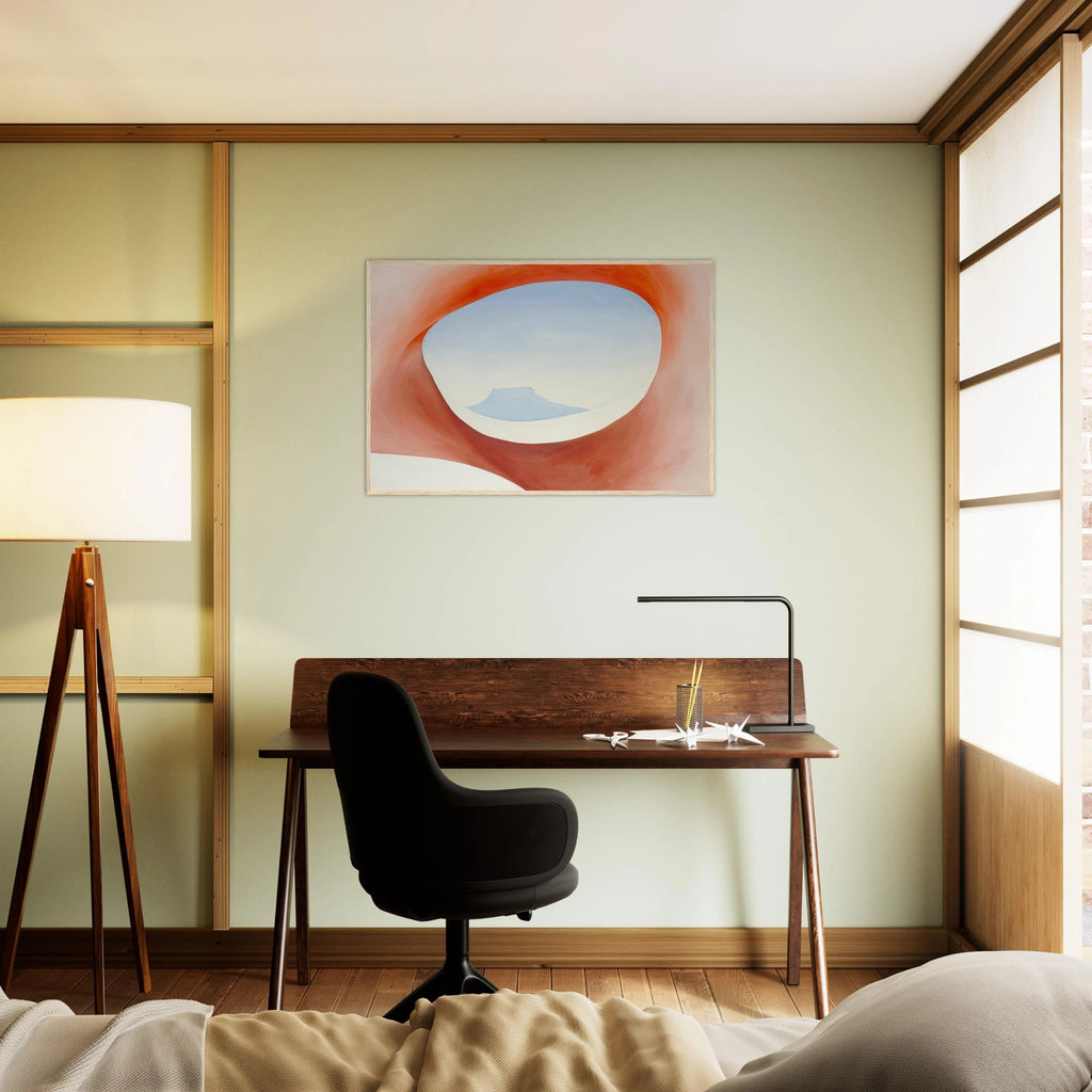 Pedernal - From the Ranch I Framed Poster | Georgia O'Keeffe Framed Prints Wall Art | Georgia O Keeffe Prints