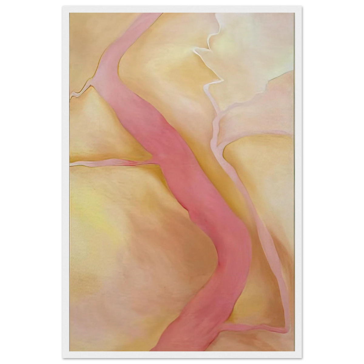 It Was Yellow and Pink II Framed Poster | Georgia O'Keeffe Framed Prints Wall Art | Georgia O Keeffe Prints