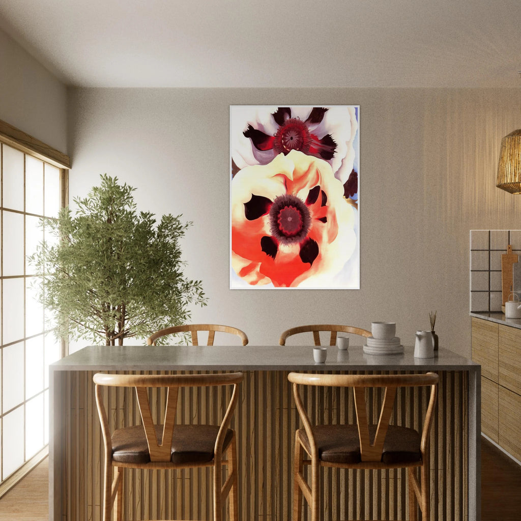 Poppies Framed Poster | Georgia O'Keeffe Framed Prints Wall Art | Georgia O Keeffe Prints