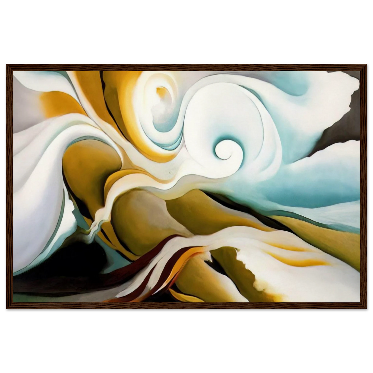 Nature Forms Gasp Framed Poster | Georgia O'Keeffe Framed Prints Wall Art | Georgia O Keeffe Prints