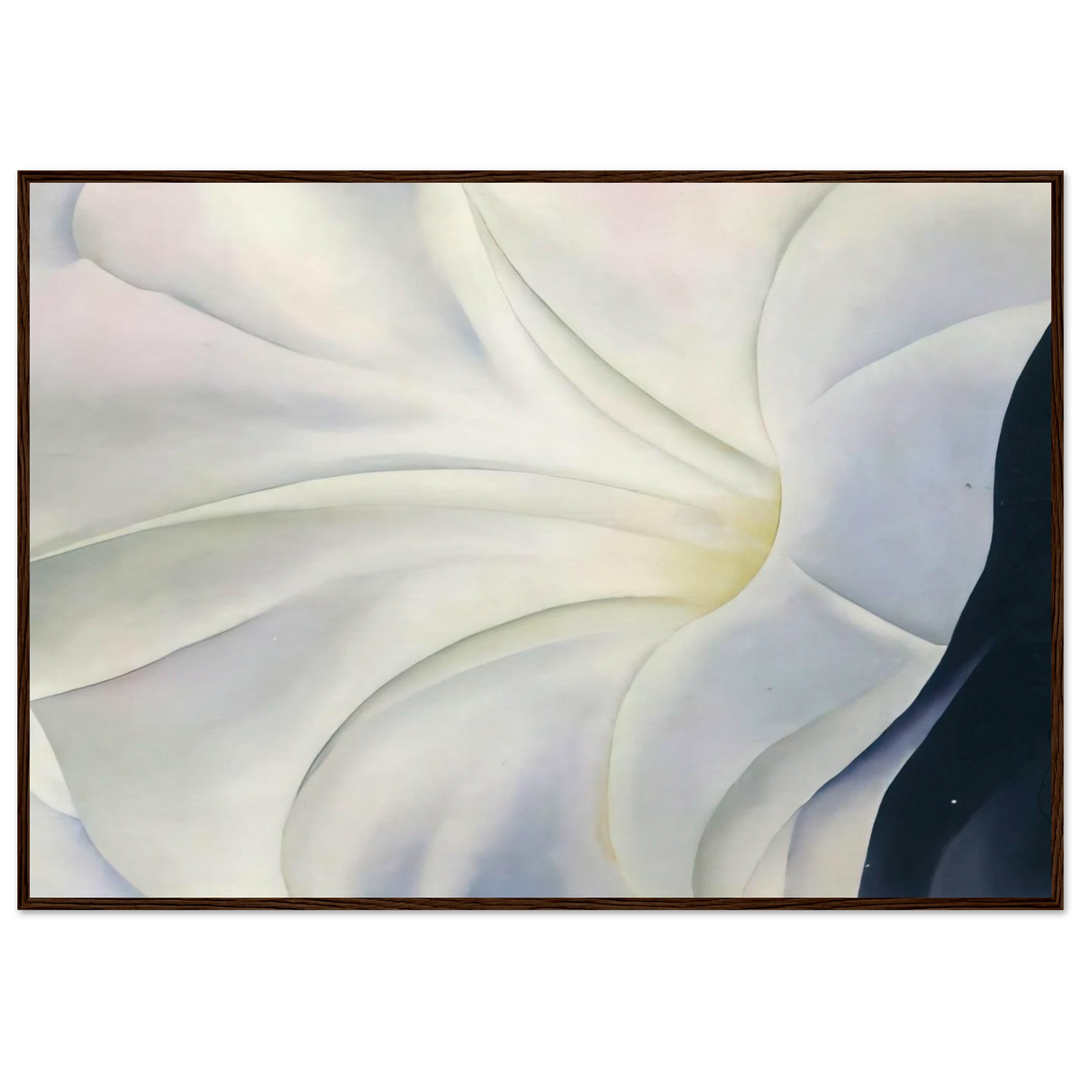 Morning Glory with Black Framed Poster | Georgia O'Keeffe Framed Prints Wall Art | Georgia O Keeffe Prints