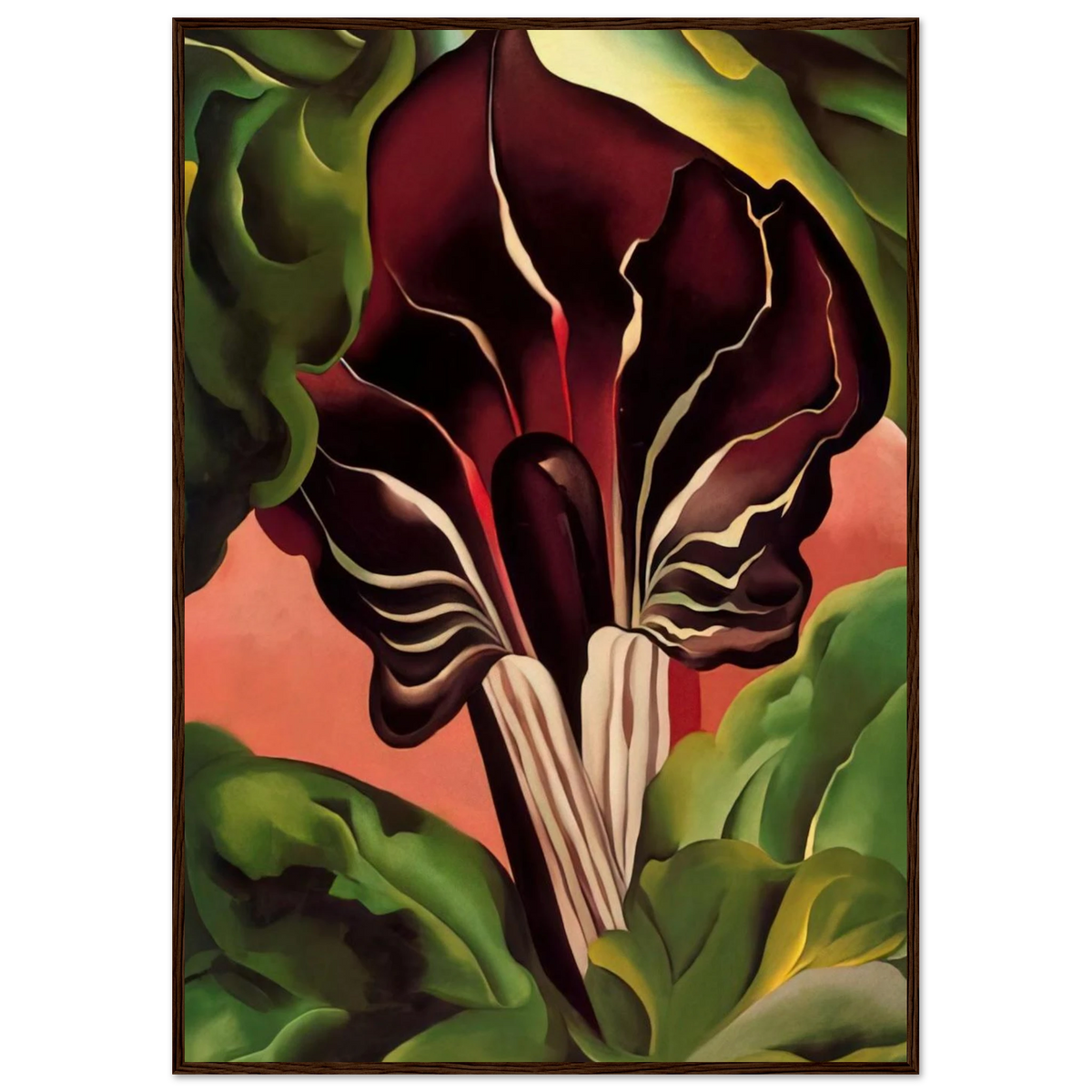 Jack-in-the-Pulpit II Framed Poster | Georgia O'Keeffe Framed Prints Wall Art | Georgia O Keeffe Prints
