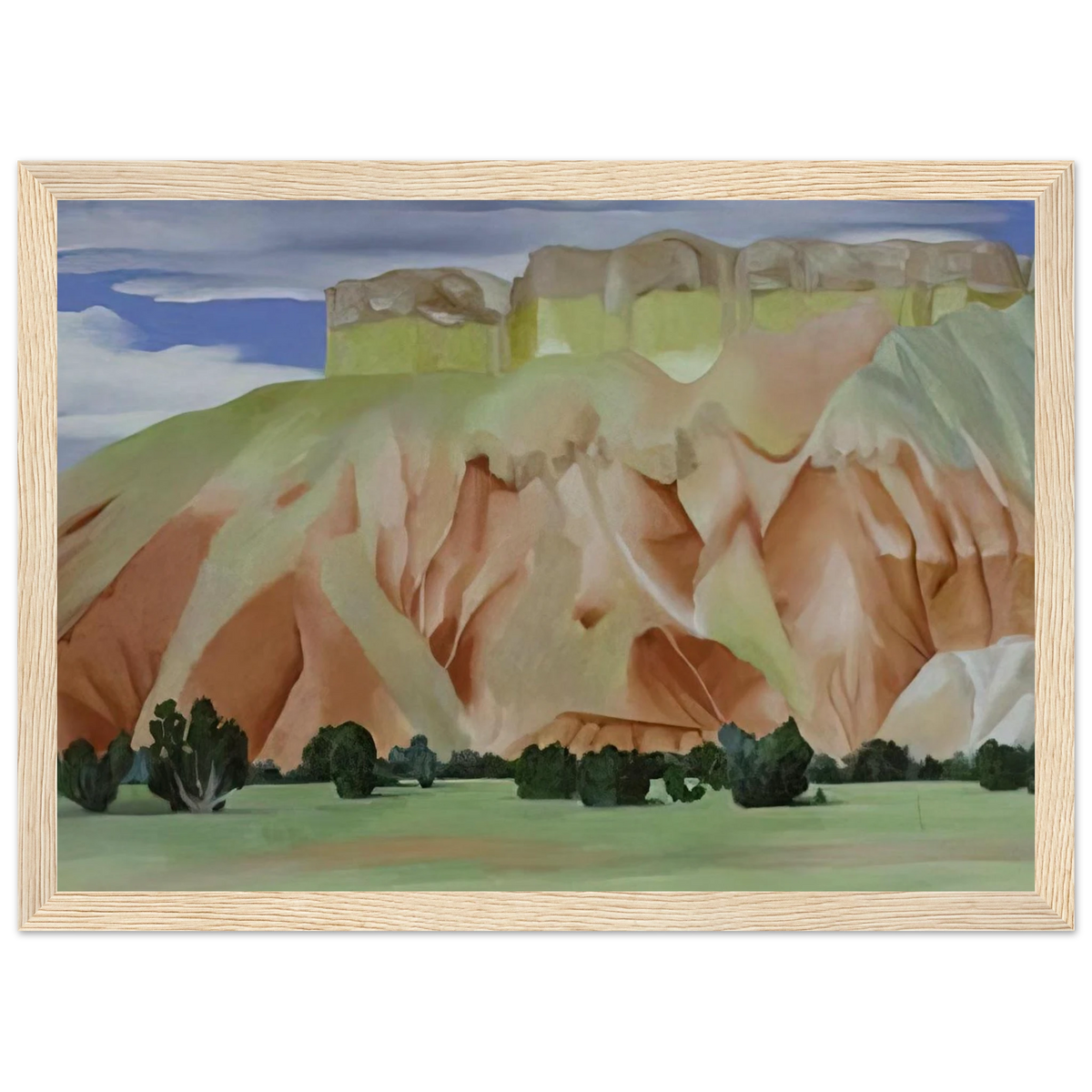 My Backyard Framed Poster | Georgia O'Keeffe Framed Prints Wall Art | Georgia O Keeffe Prints