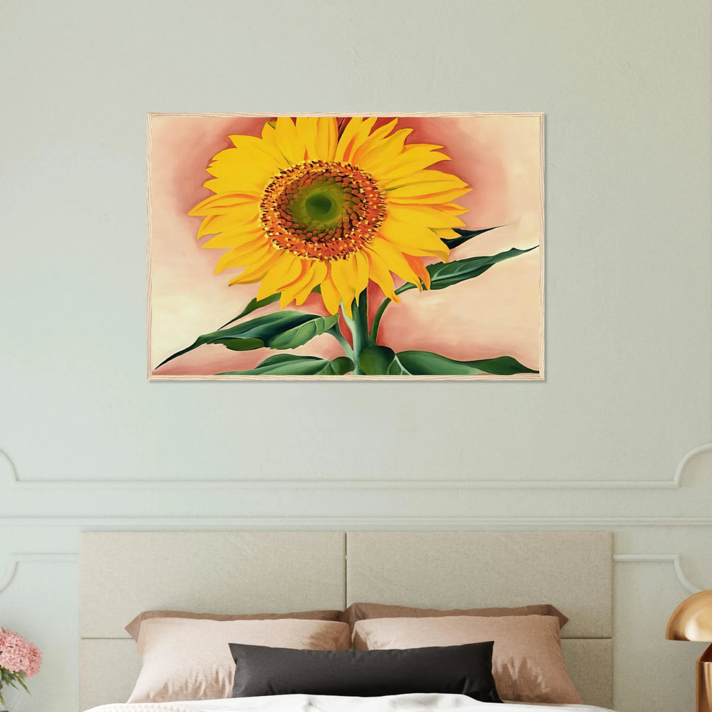 A Sunflower from Maggie Framed Poster | Georgia O'Keeffe Framed Prints Wall Art | Georgia O Keeffe Prints