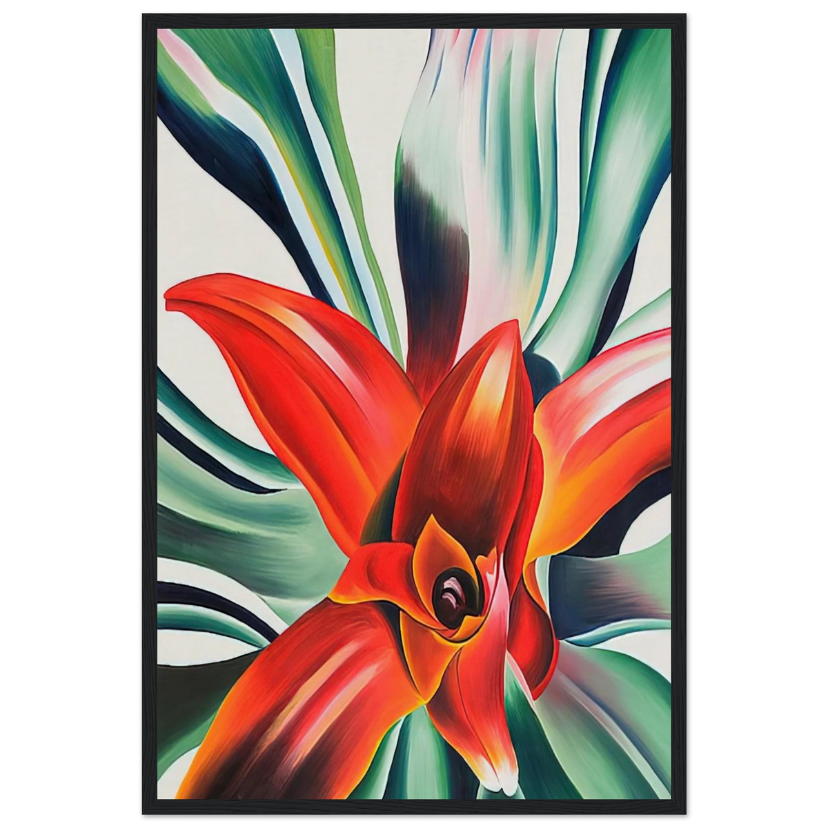 Leaves of a Plant Framed Poster | Georgia O'Keeffe Framed Prints Wall Art | Georgia O Keeffe Prints