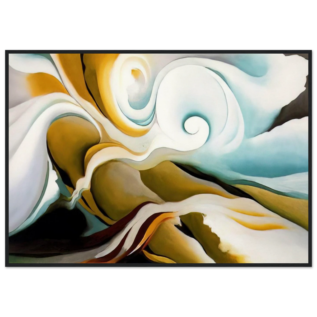 Nature Forms Gasp Framed Poster | Georgia O'Keeffe Framed Prints Wall Art | Georgia O Keeffe Prints