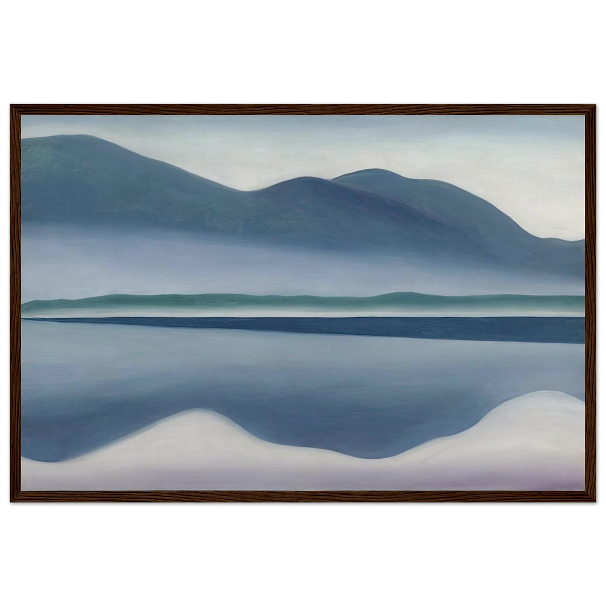 Lake George  formerly Reflection Seascape  Framed Poster | Georgia O'Keeffe Framed Prints Wall Art | Georgia O Keeffe Prints