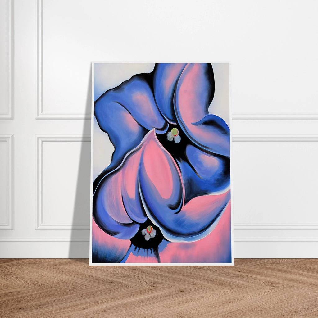 Purple Petunia Framed Poster | Georgia O'Keeffe Framed Prints Wall Art | Georgia O Keeffe Prints