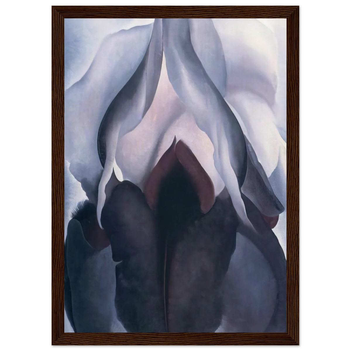 Black Iris III Framed Poster | Georgia O'Keeffe Framed Prints Wall Art | Georgia O Keeffe Prints