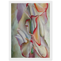 Pink Sweet Peas Framed Poster | Georgia O'Keeffe Framed Prints Wall Art | Georgia O Keeffe Prints
