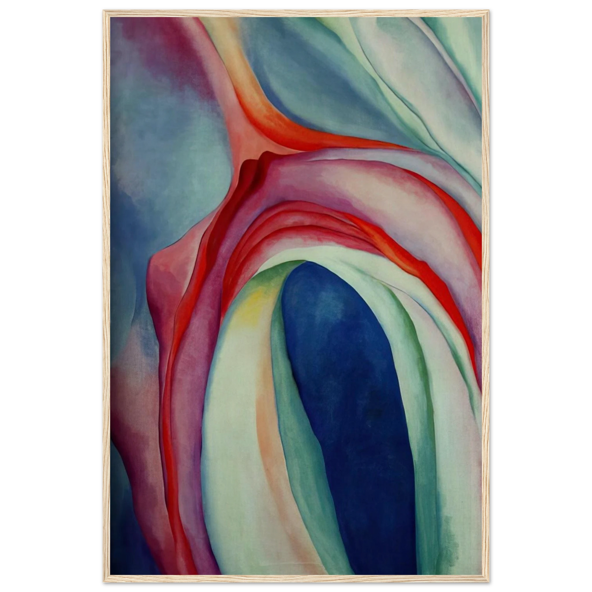 Music Pink and Blue II Framed Poster | Georgia O'Keeffe Framed Prints Wall Art | Georgia O Keeffe Prints