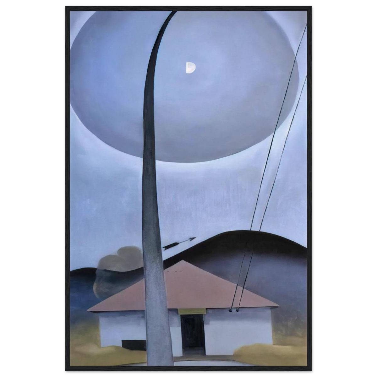 Little House with Flagpole Framed Poster | Georgia O'Keeffe Framed Prints Wall Art | Georgia O Keeffe Prints