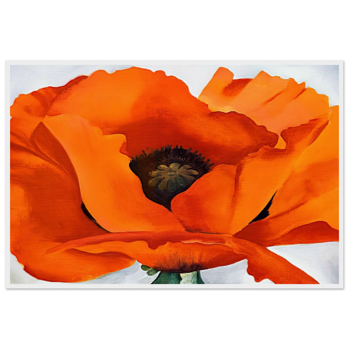 Red Poppy Framed Poster | Georgia O'Keeffe Framed Prints Wall Art | Georgia O Keeffe Prints