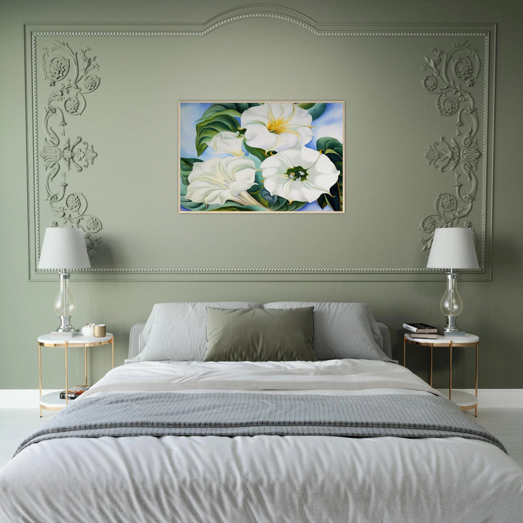 Jimson Weed 3 Framed Poster | Georgia O'Keeffe Framed Prints Wall Art | Georgia O Keeffe Prints