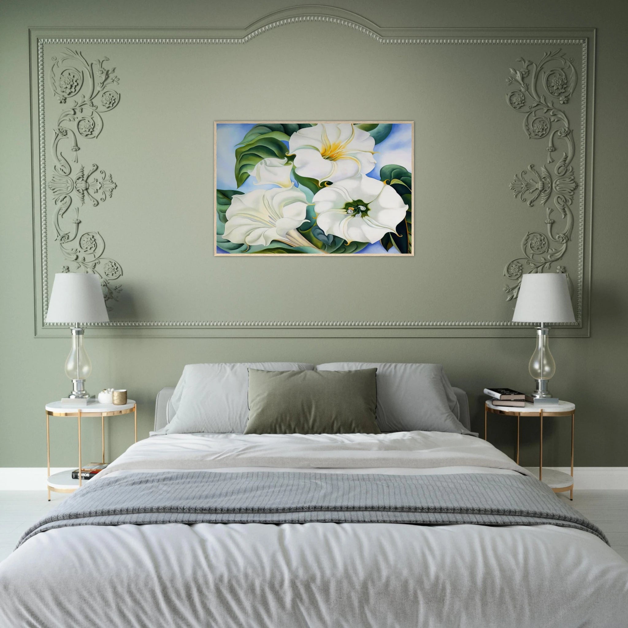 Jimson Weed 3 Framed Poster | Georgia O'Keeffe Framed Prints Wall Art | Georgia O Keeffe Prints