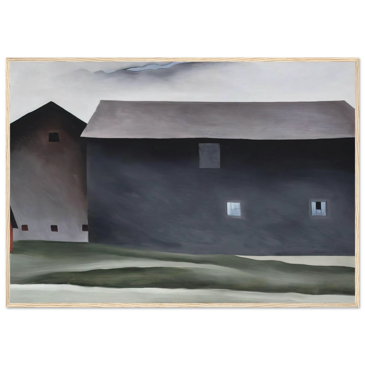 Lake George Barns Framed Poster | Georgia O'Keeffe Framed Prints Wall Art | Georgia O Keeffe Prints