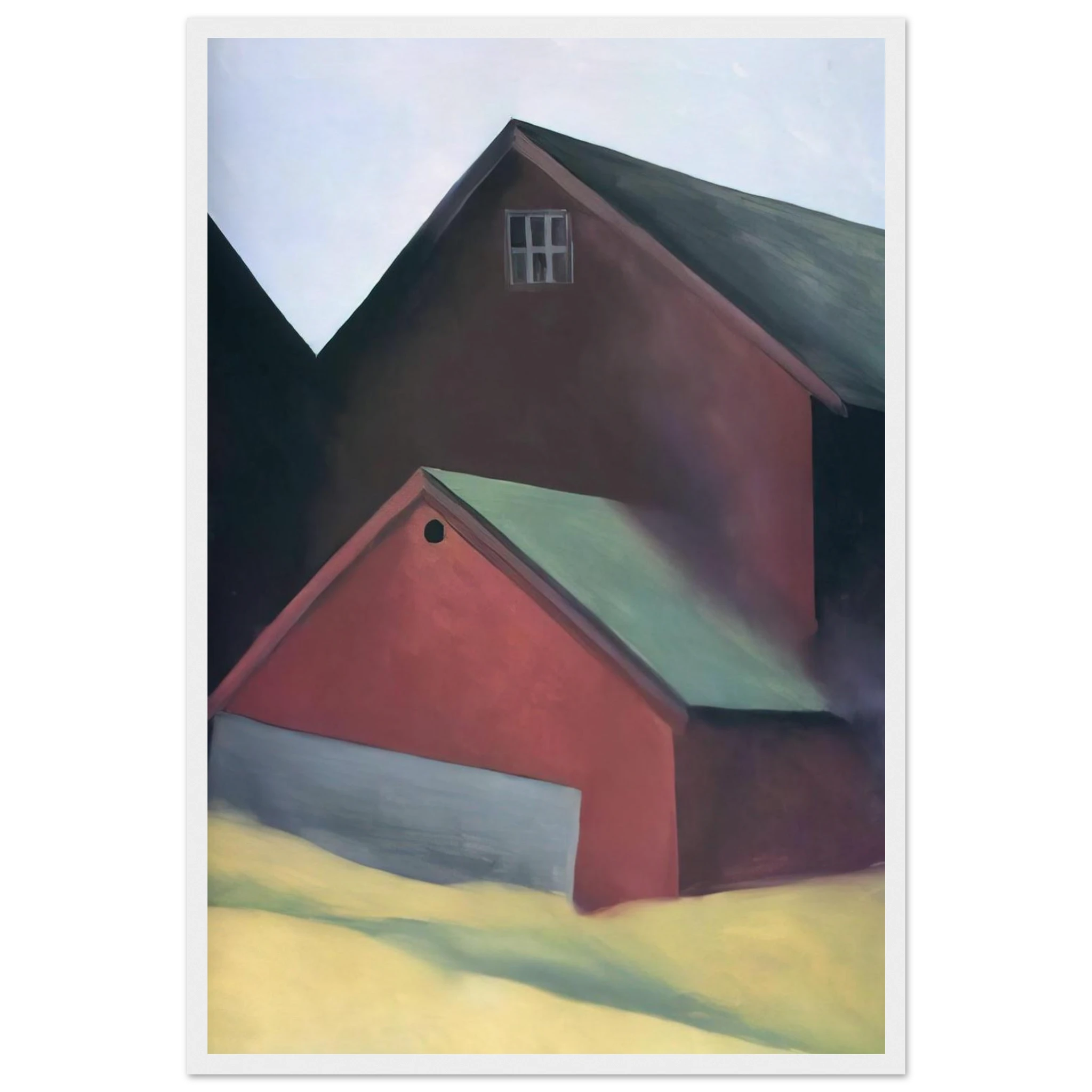 Ends Of Barns Framed Poster | Georgia O'Keeffe Framed Prints Wall Art | Georgia O Keeffe Prints