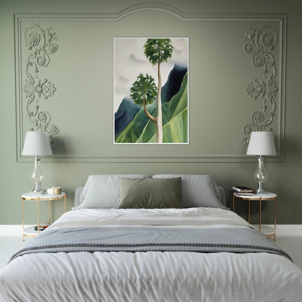 Papaya Tree-Iao Valley Framed Poster | Georgia O'Keeffe Framed Prints Wall Art | Georgia O Keeffe Prints