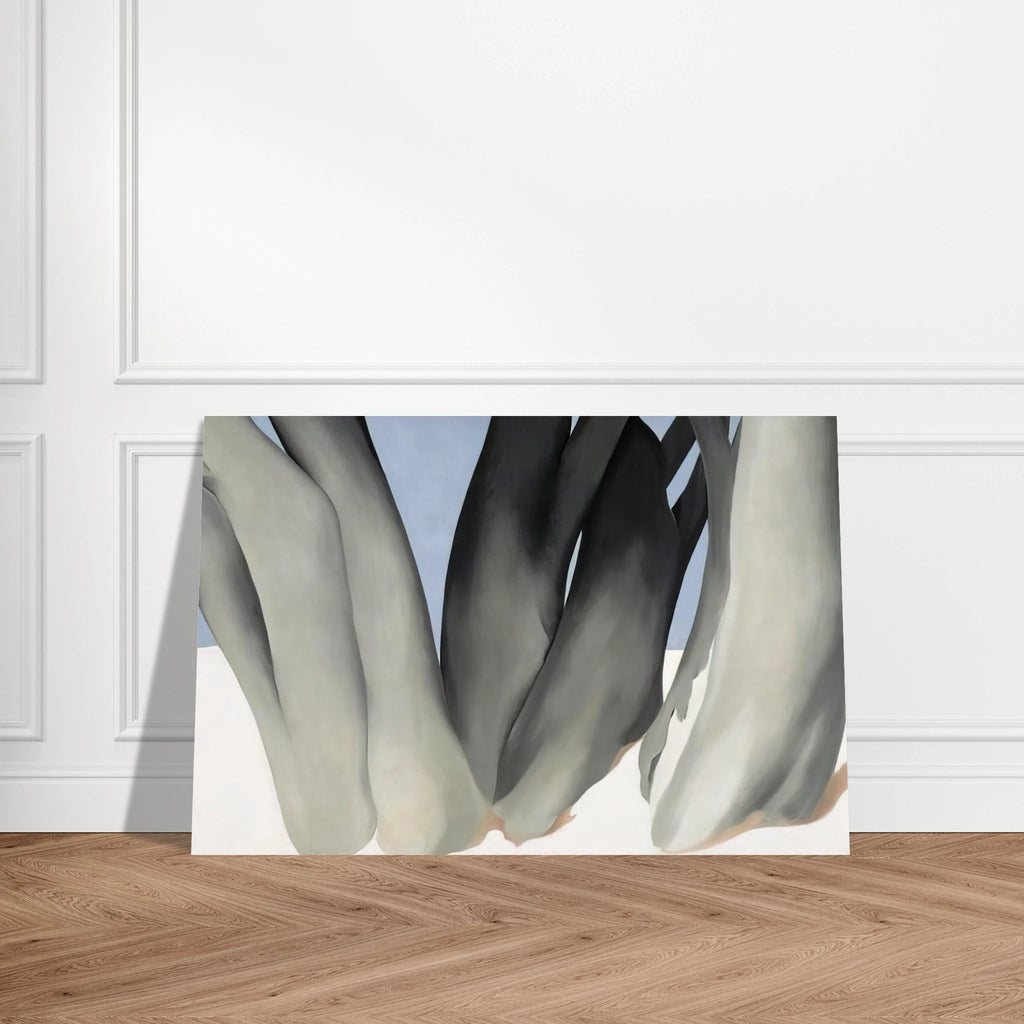 Bare Tree Trunks with Snow Poster | Georgia O'Keeffe Poster | Georgia O Keeffe Prints