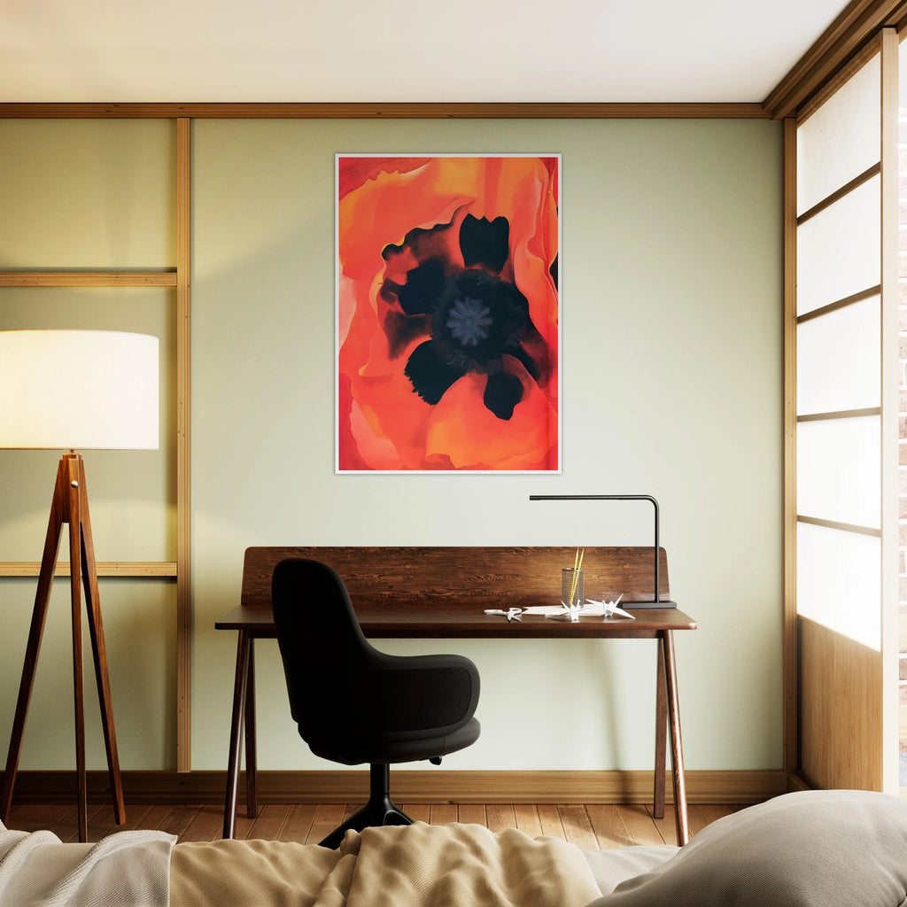 Poppy 2 Framed Poster | Georgia O'Keeffe Framed Prints Wall Art | Georgia O Keeffe Prints