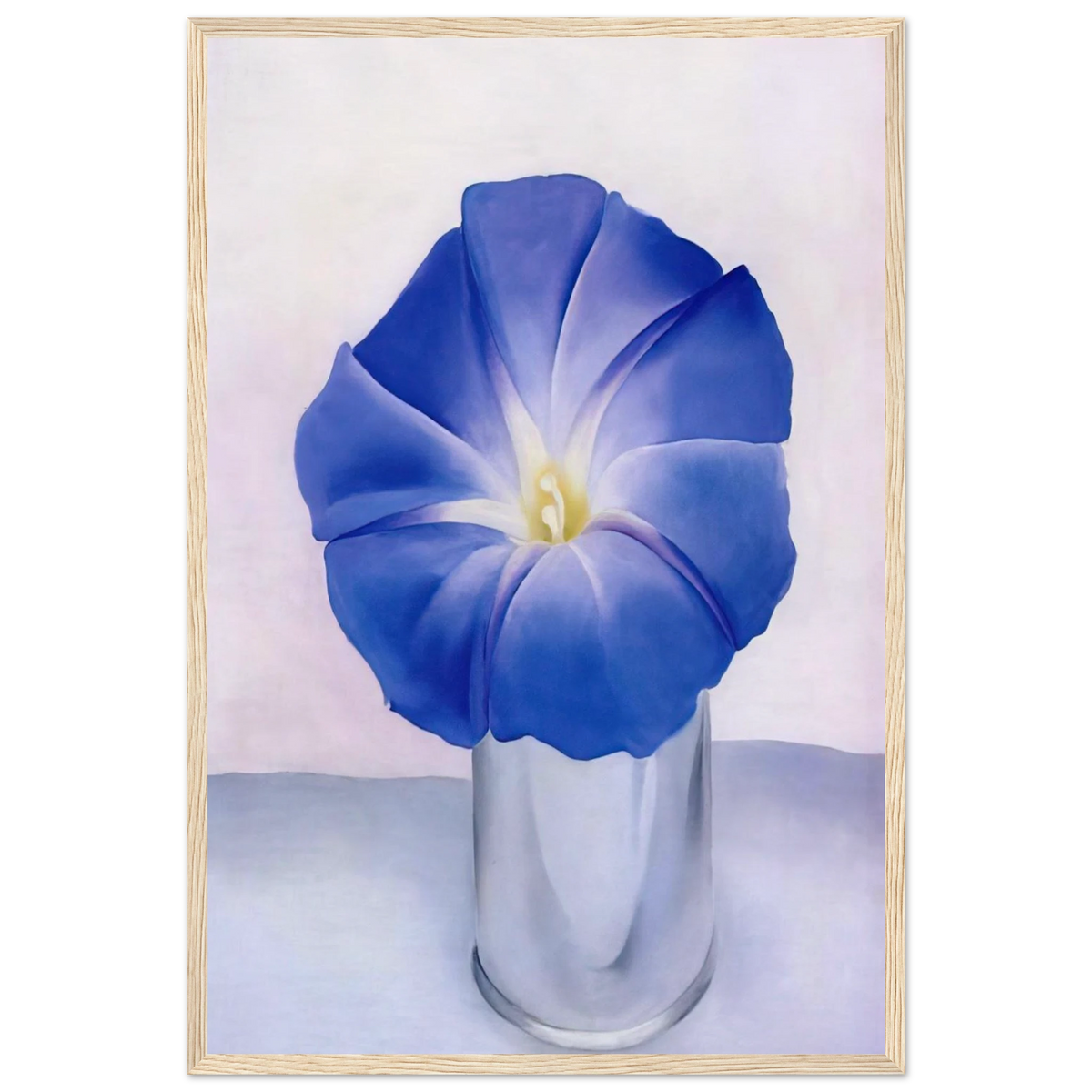 Blue Morning Glory Framed Poster | Georgia O'Keeffe Framed Prints Wall Art | Georgia O Keeffe Prints