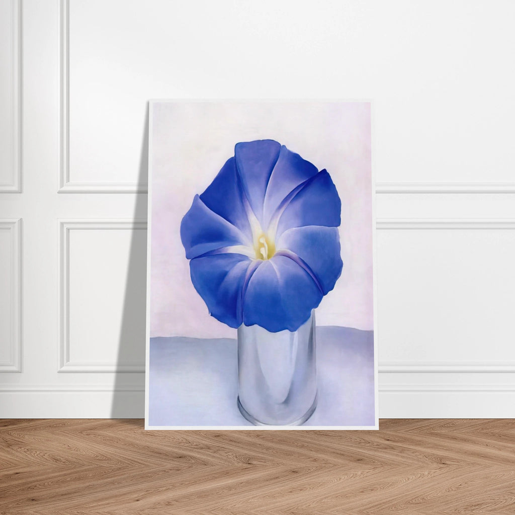 Blue Morning Glory Framed Poster | Georgia O'Keeffe Framed Prints Wall Art | Georgia O Keeffe Prints