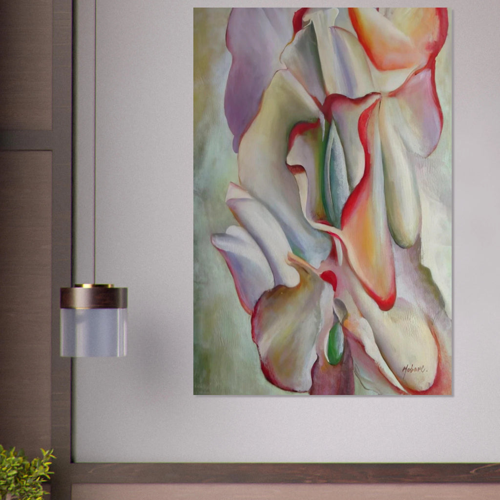 Pink Sweet Peas Poster | Georgia O'Keeffe Poster | Georgia O Keeffe Prints