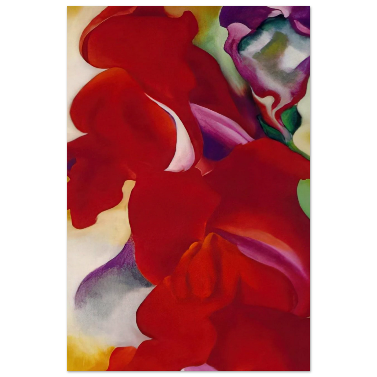 Red Snapdragons Poster | Georgia O'Keeffe Poster | Georgia O Keeffe Prints