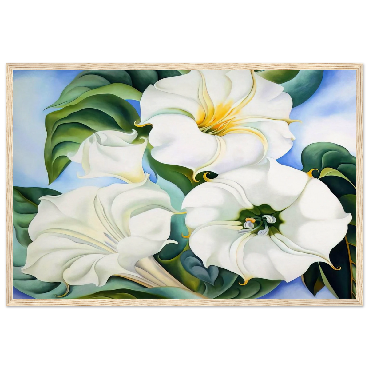 Jimson Weed 3 Framed Poster | Georgia O'Keeffe Framed Prints Wall Art | Georgia O Keeffe Prints