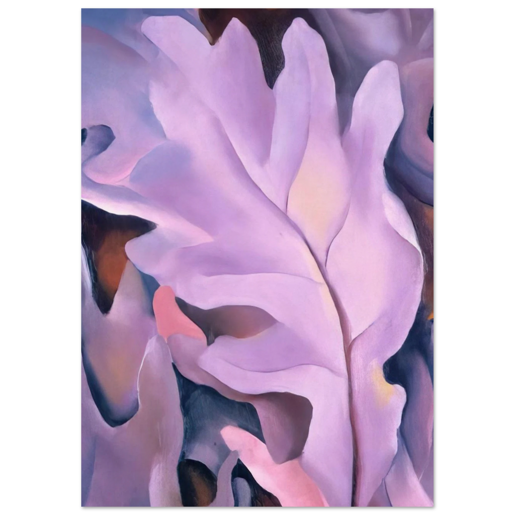 Purple Leaves Poster | Georgia O'Keeffe Poster | Georgia O Keeffe Prints