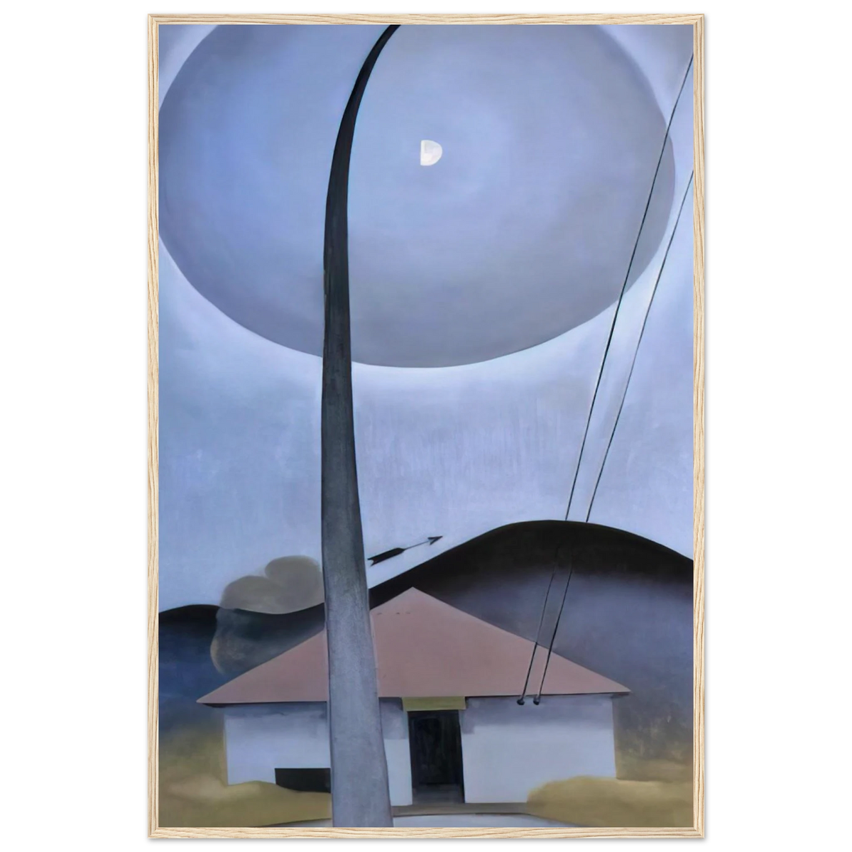 Little House with Flagpole Framed Poster | Georgia O'Keeffe Framed Prints Wall Art | Georgia O Keeffe Prints