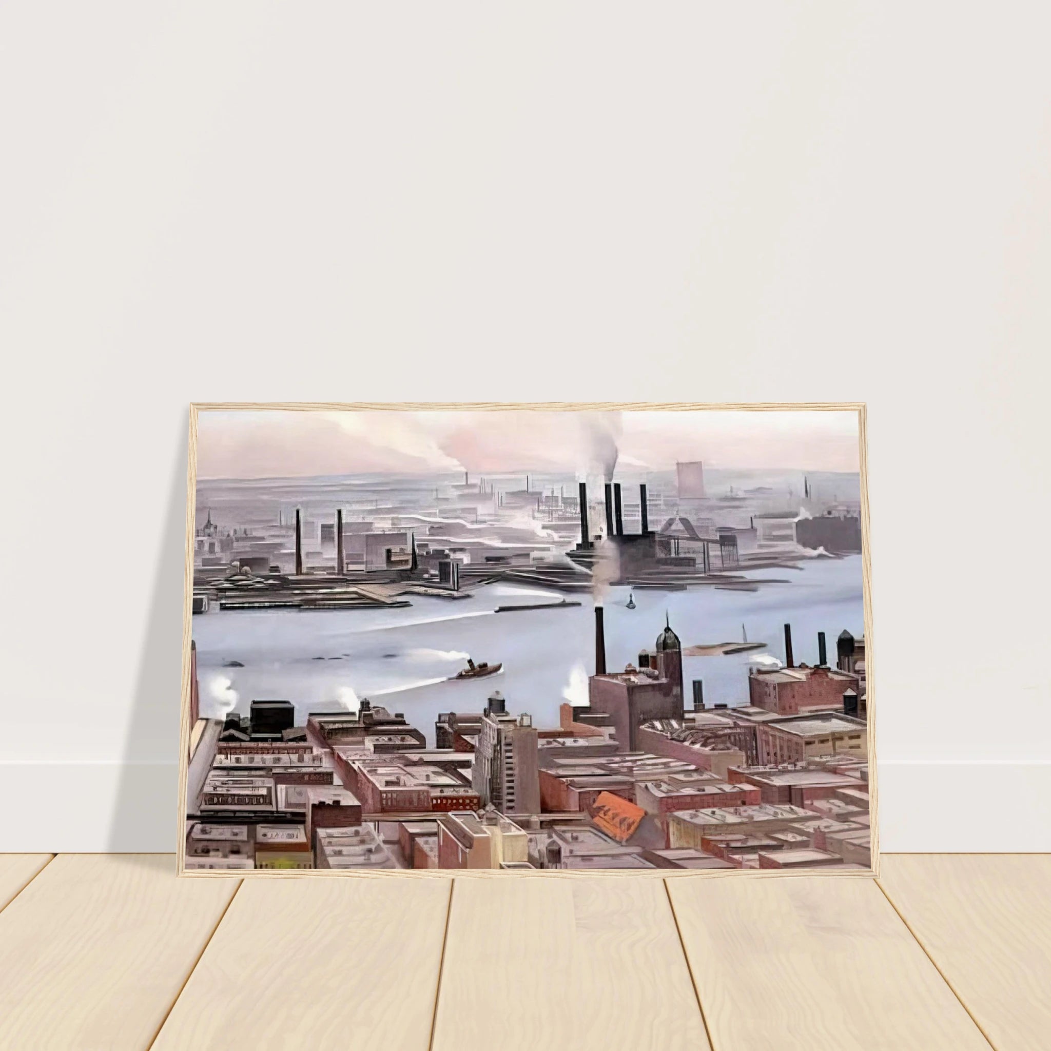 East River from the Thirtieth Story of the Shelton Hotel Framed Poster | Georgia O'Keeffe Framed Prints Wall Art | Georgia O Keeffe Prints