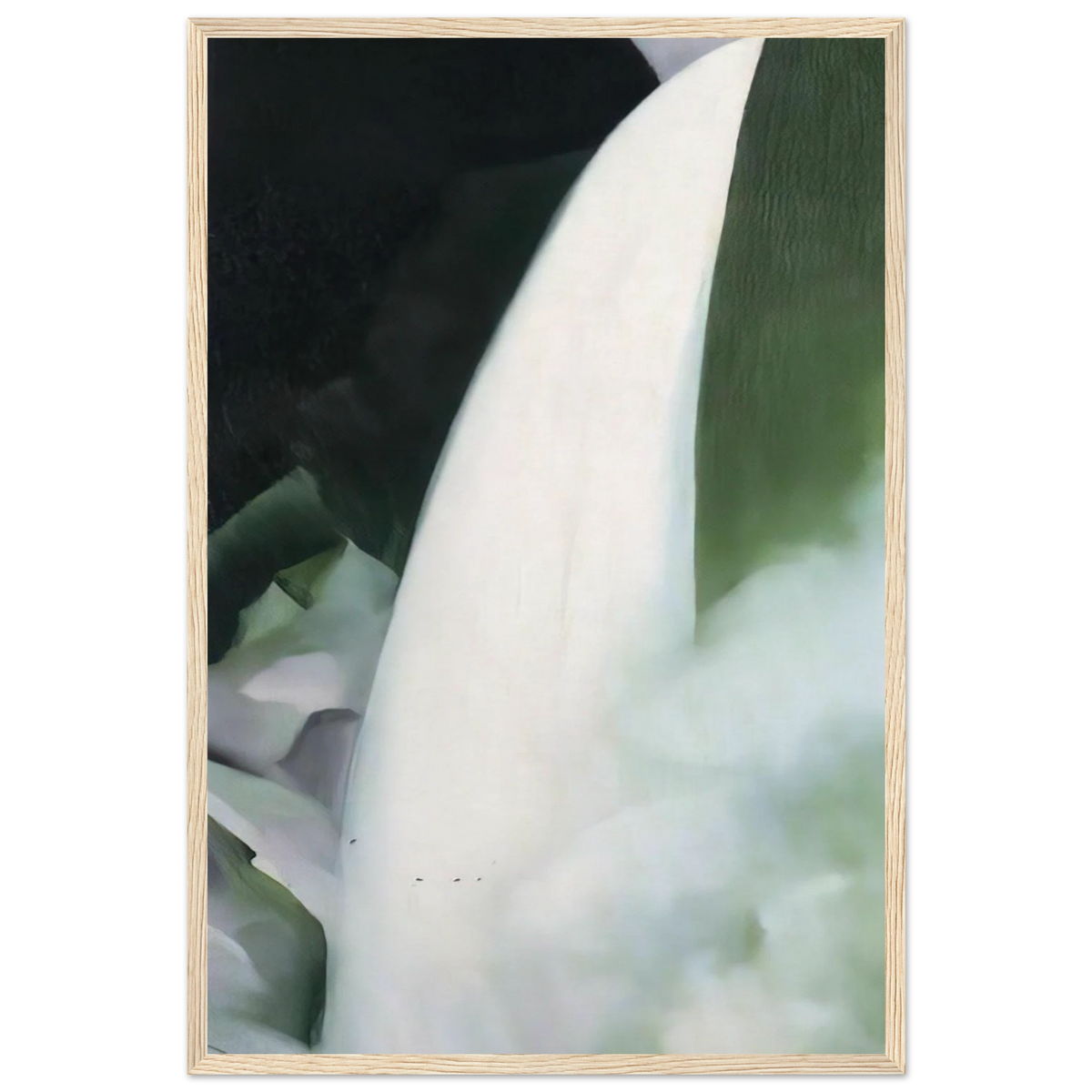 Green and White Framed Poster | Georgia O'Keeffe Framed Prints Wall Art | Georgia O Keeffe Prints