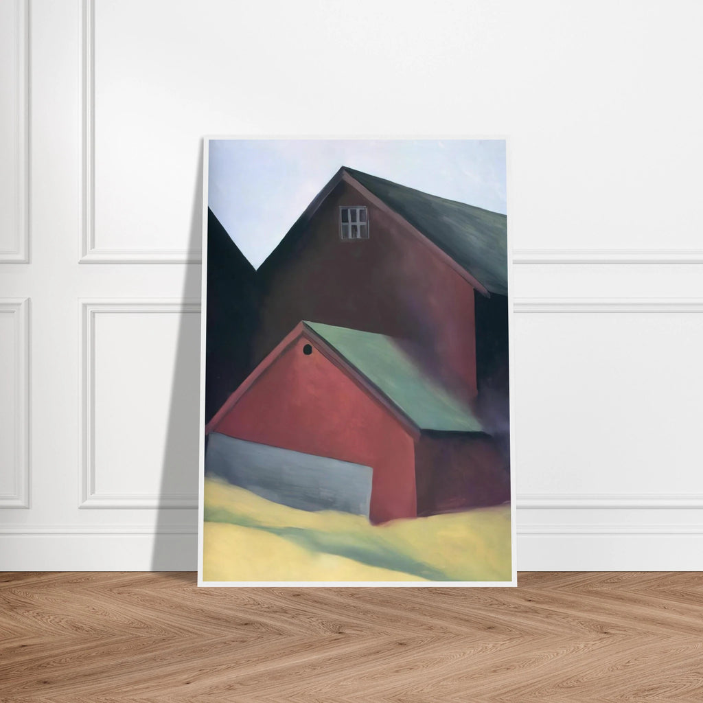 Ends Of Barns Framed Poster | Georgia O'Keeffe Framed Prints Wall Art | Georgia O Keeffe Prints