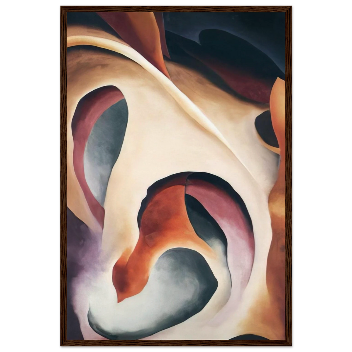 Leaf Motif 2 Framed Poster | Georgia O'Keeffe Framed Prints Wall Art | Georgia O Keeffe Prints
