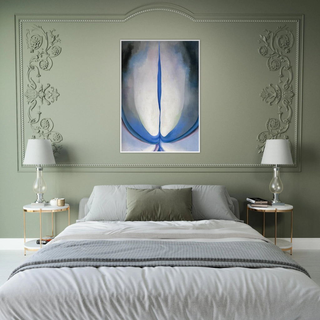 Blue Line Framed Poster | Georgia O'Keeffe Framed Prints Wall Art | Georgia O Keeffe Prints