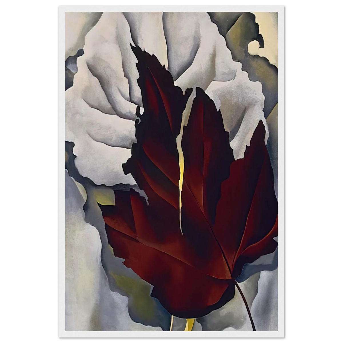 Pattern of Leaves Framed Poster | Georgia O'Keeffe Framed Prints Wall Art | Georgia O Keeffe Prints