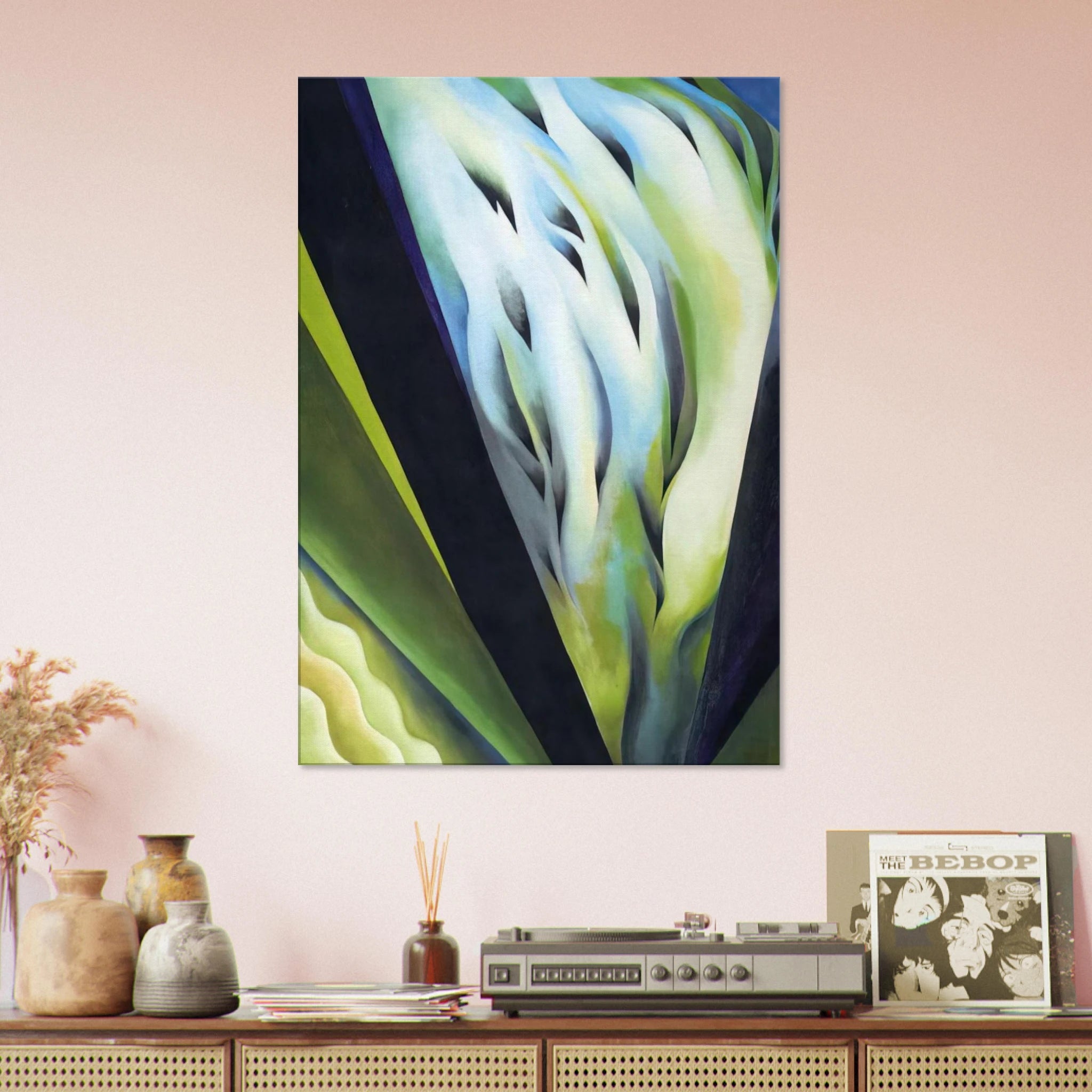 Blue and Green Music Canvas | Georgia O'Keeffe Canvas | Georgia O Keeffe Prints