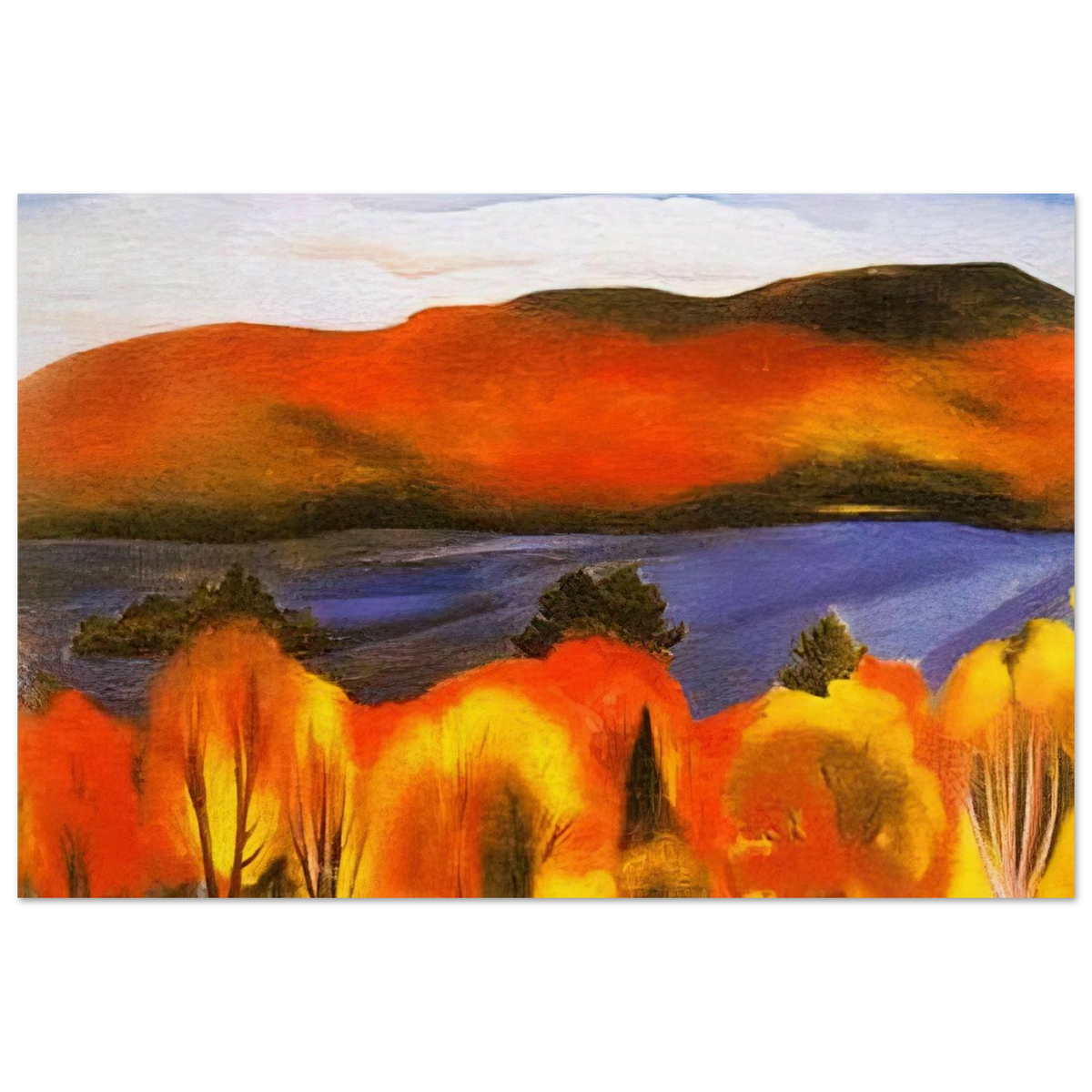 Lake George, Autumn Poster | Georgia O'Keeffe Poster | Georgia O Keeffe Prints