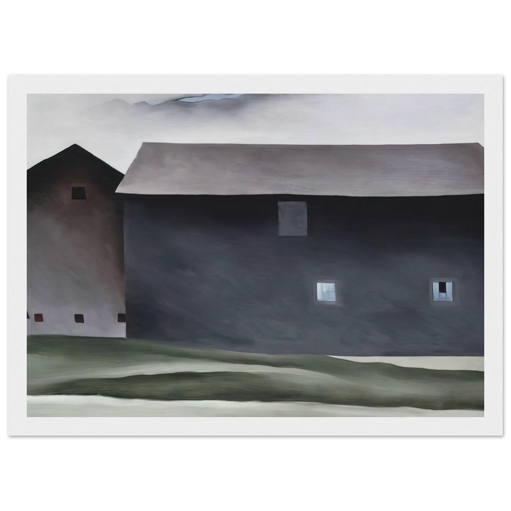 Lake George Barns Framed Poster | Georgia O'Keeffe Framed Prints Wall Art | Georgia O Keeffe Prints