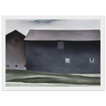 Lake George Barns Framed Poster | Georgia O'Keeffe Framed Prints Wall Art | Georgia O Keeffe Prints