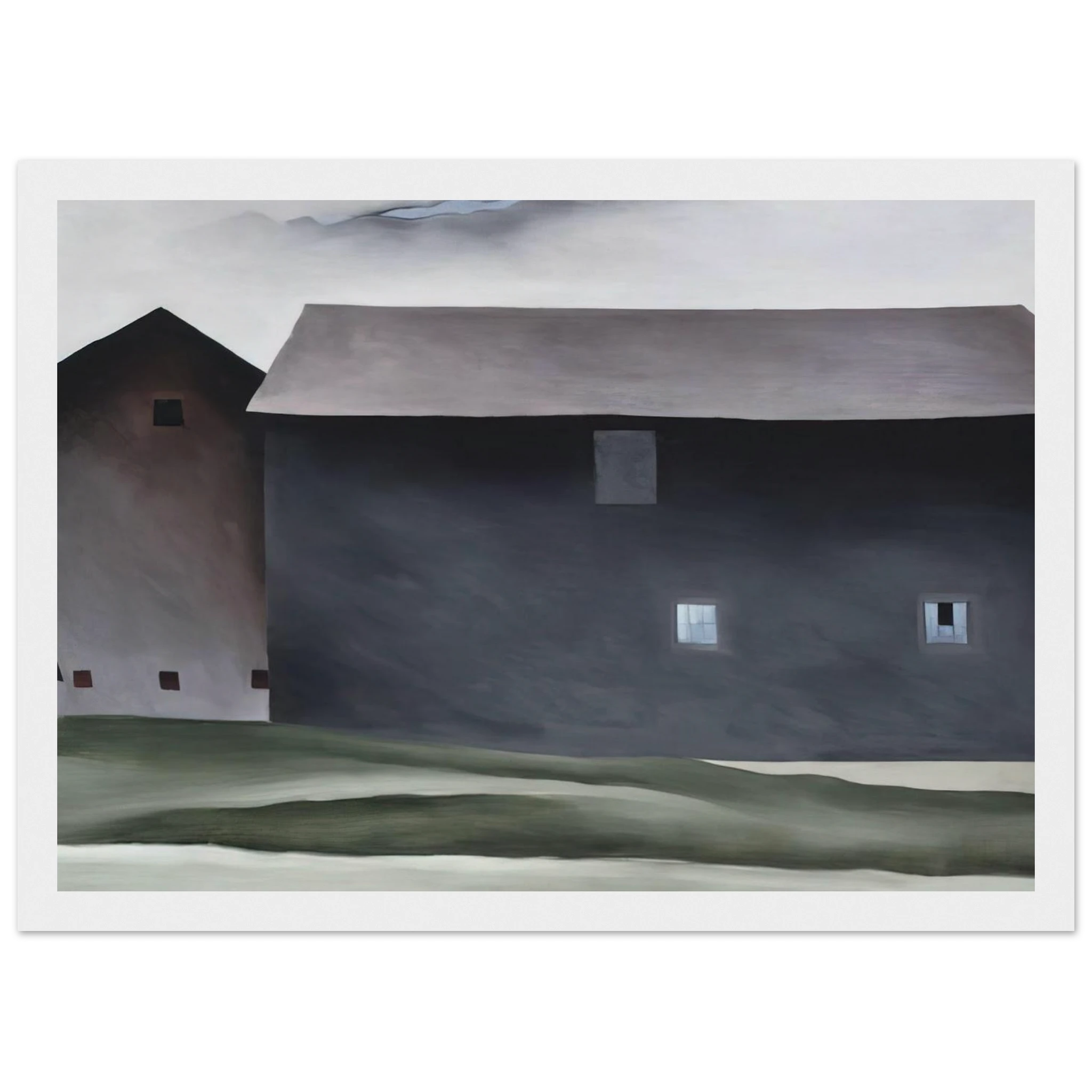 Lake George Barns Framed Poster | Georgia O'Keeffe Framed Prints Wall Art | Georgia O Keeffe Prints