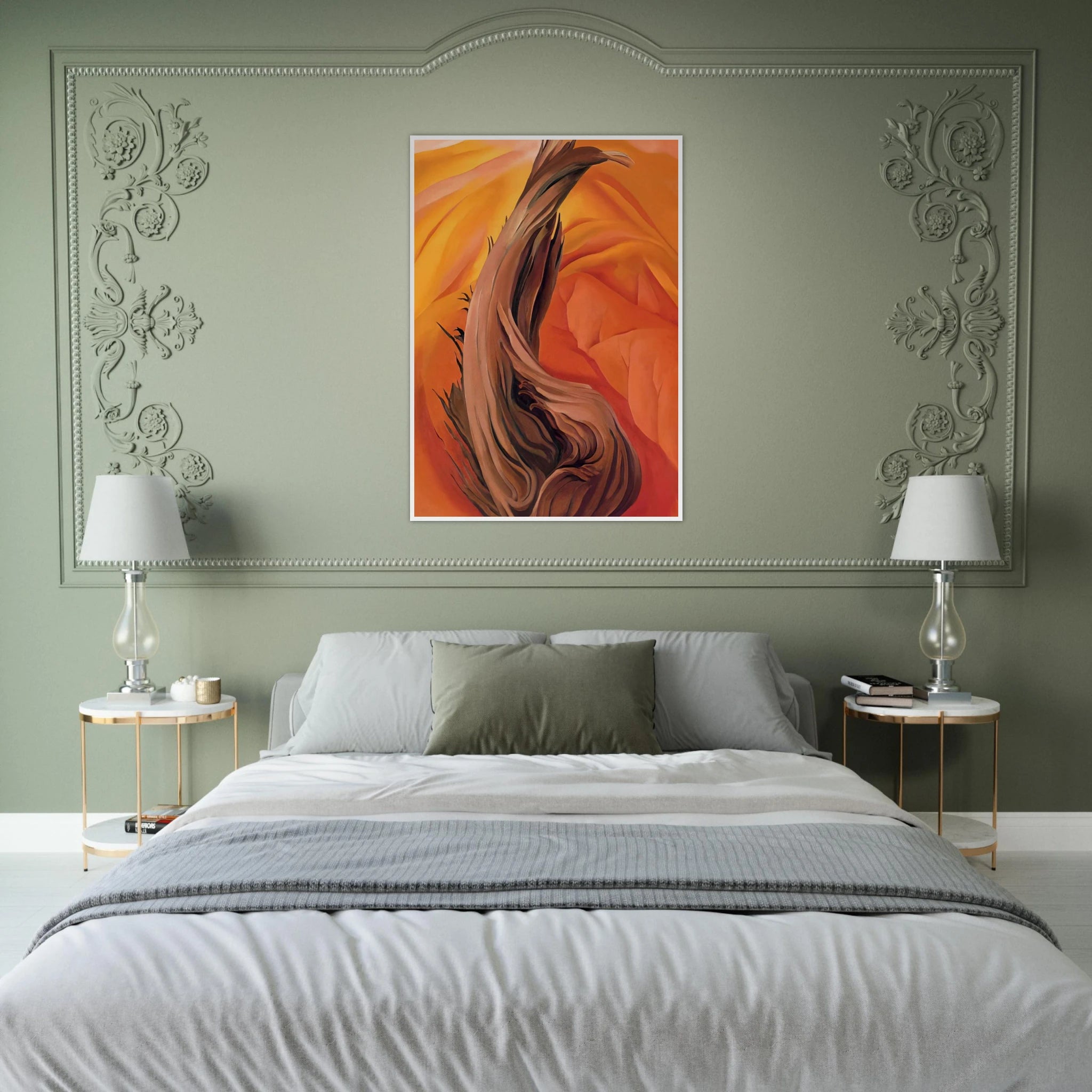 Stump in Red Hills Framed Poster | Georgia O'Keeffe Framed Prints Wall Art | Georgia O Keeffe Prints