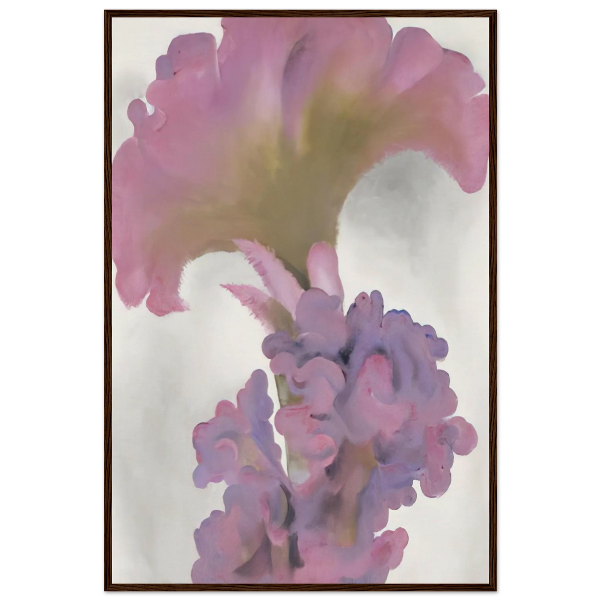 Coxcomb Framed Poster | Georgia O'Keeffe Framed Prints Wall Art | Georgia O Keeffe Prints