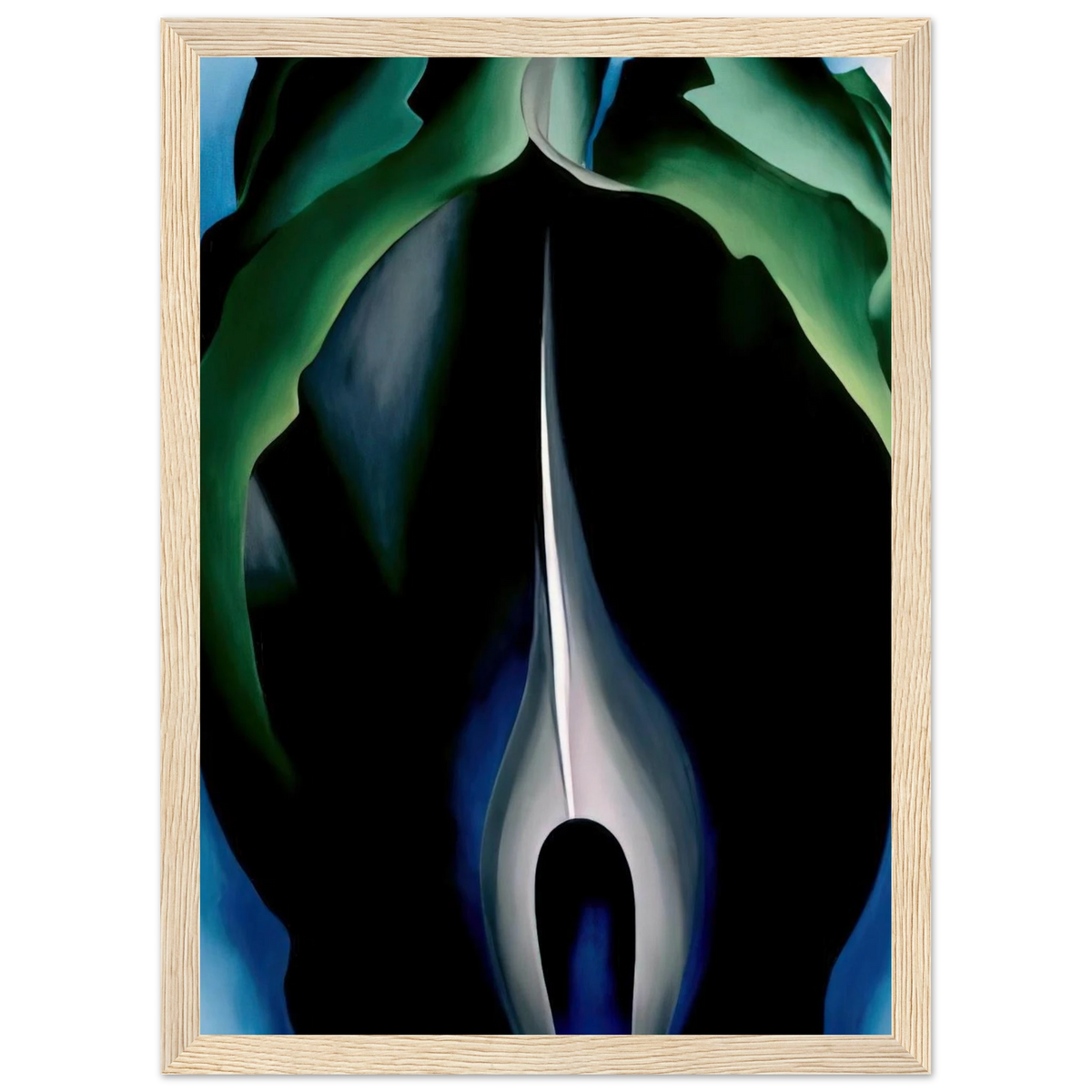 Jack-in-the-Pulpit No. IV Framed Poster | Georgia O'Keeffe Framed Prints Wall Art | Georgia O Keeffe Prints